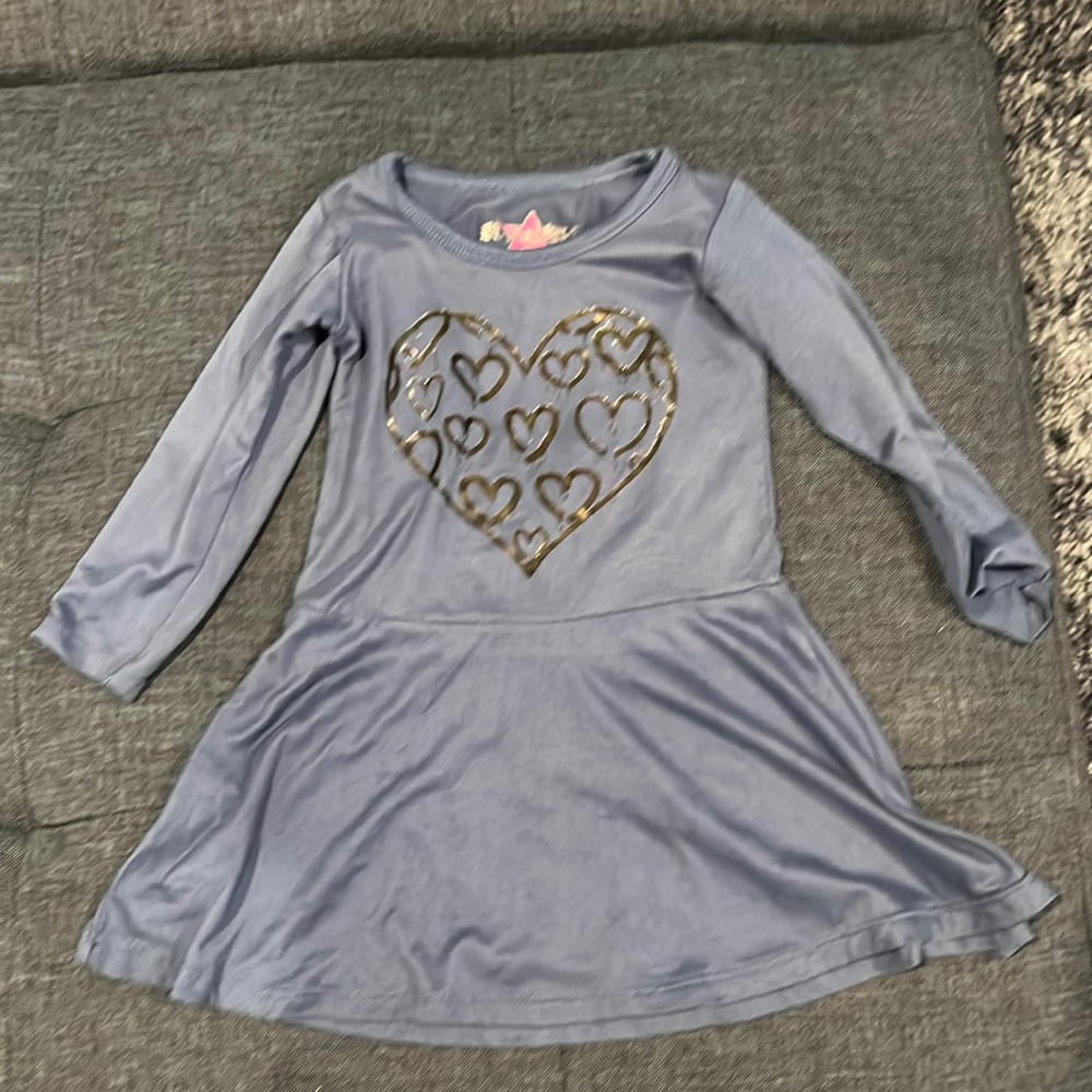 Blue Hannah Sky hearts dress size 3